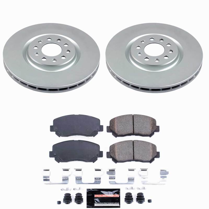 Chrysler 200 Brake Kit - Front - PowerStop - Z23 Coated - `15-`17