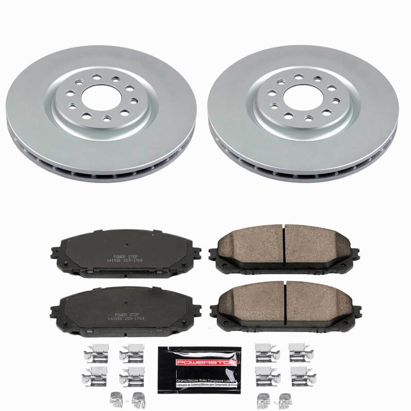 Jeep Cherokee Brake Kit - Front - PowerStop - Z23 Coated - `14-`15