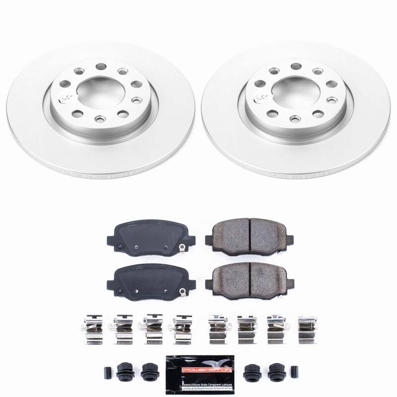Chrysler 200 Brake Kit - Rear - PowerStop - Z23 Evolution Coated - `15-`17