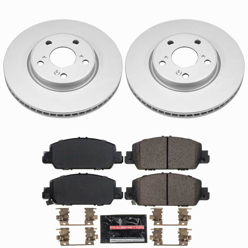 Honda Accord Brake Kit - Front - PowerStop - Z23 Coated - `13-`17