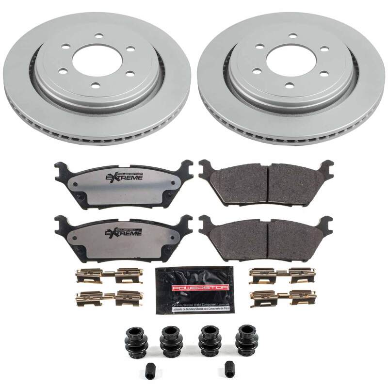 Ford F-150 Brake Kit - Rear - PowerStop - Z36 Coated Truck & Tow - `15-`17