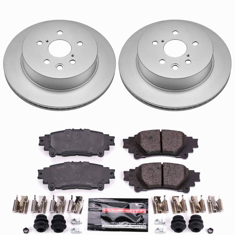 Lexus IS250 Brake Kit - Rear - PowerStop - Z23 Evolution Coated - `14-`15