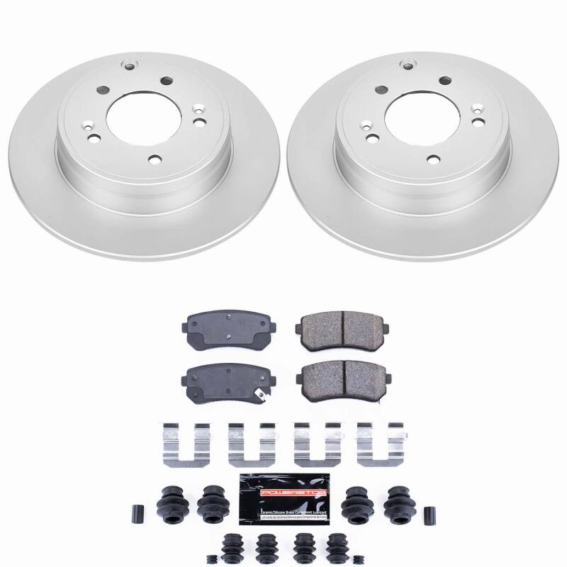 Hyundai Sonata Brake Kit - Rear - PowerStop - Z23 Coated - 2015