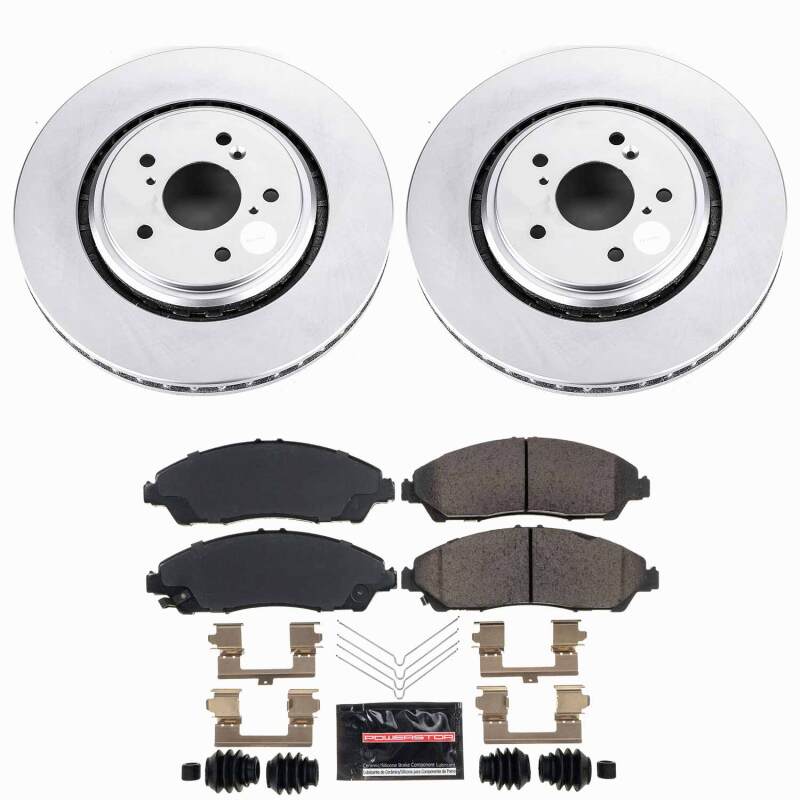 Acura MDX Brake Kit - Front - PowerStop - Z23 Coated - `14-`16
