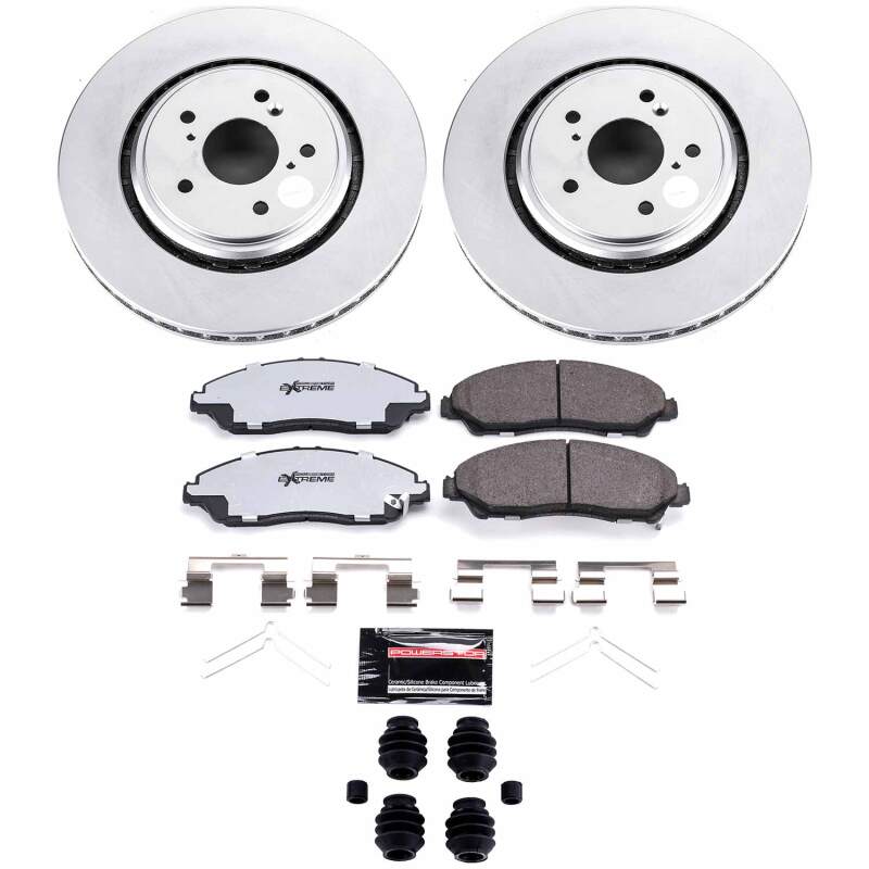 Acura MDX Brake Kit - Front - PowerStop - Z36 Coated Truck & Tow - `14-`16
