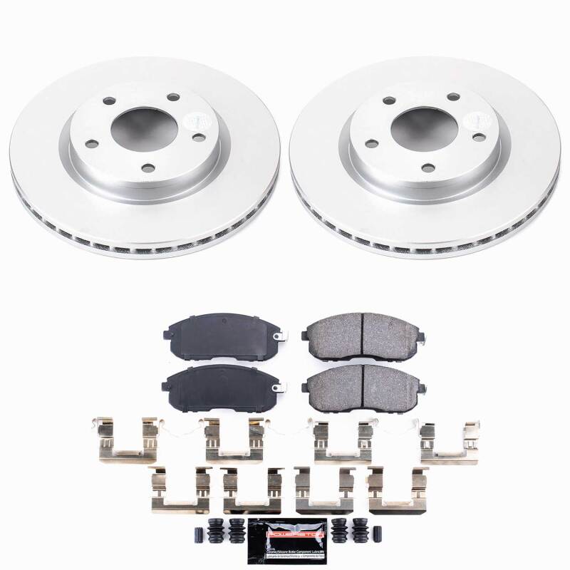 Nissan Sentra Brake Kit - Front - PowerStop - Z23 Evolution Coated - `13-`19