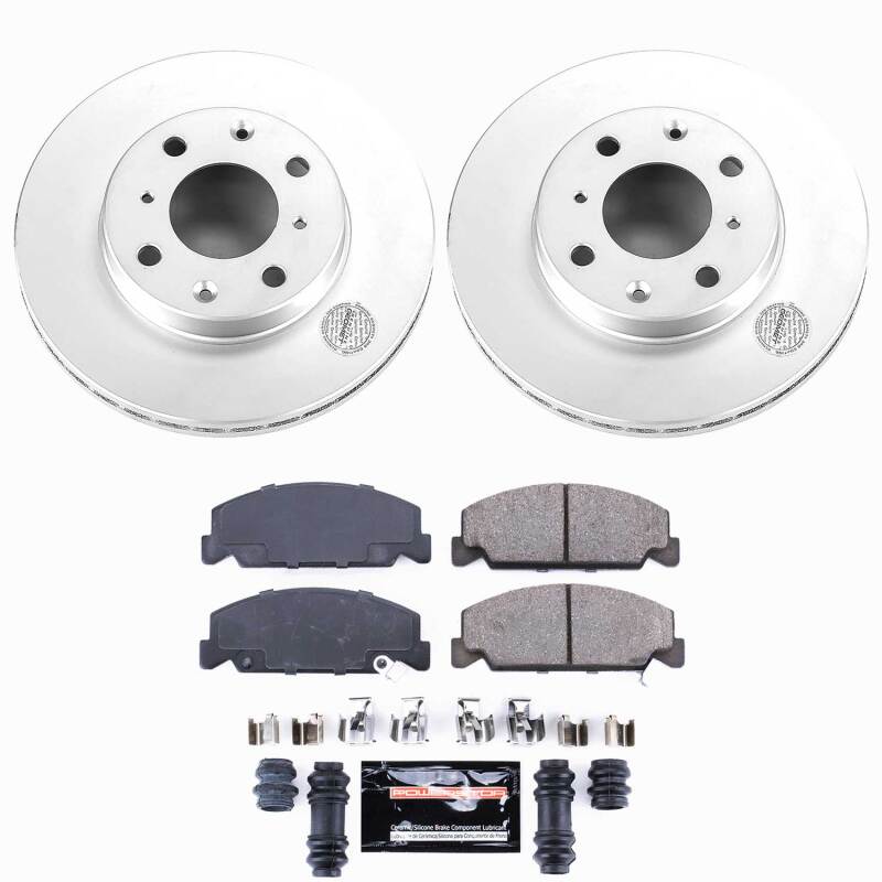 Honda Civic Brake Kit - Front - PowerStop - Z23 Coated - `90-`00