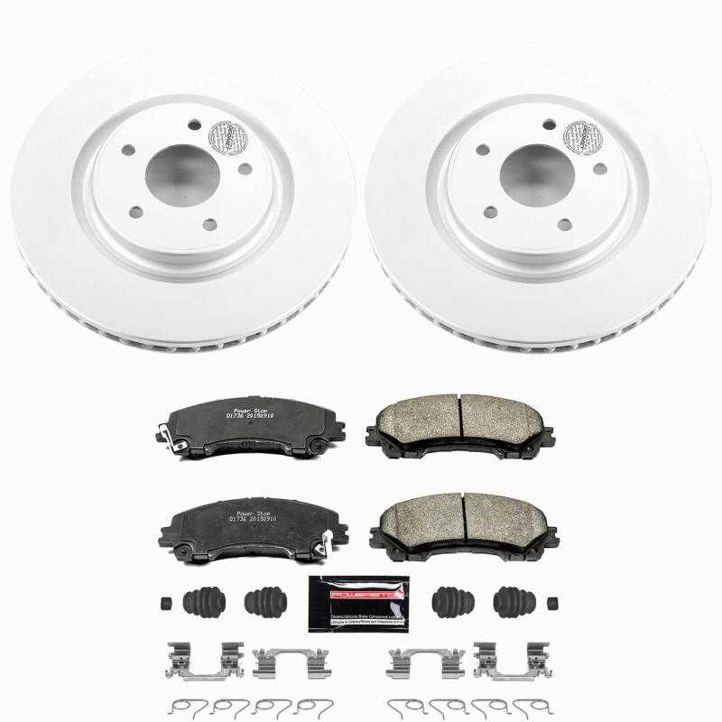 Nissan Rogue Brake Kit - Front - PowerStop - Z23 Coated - `14-`19