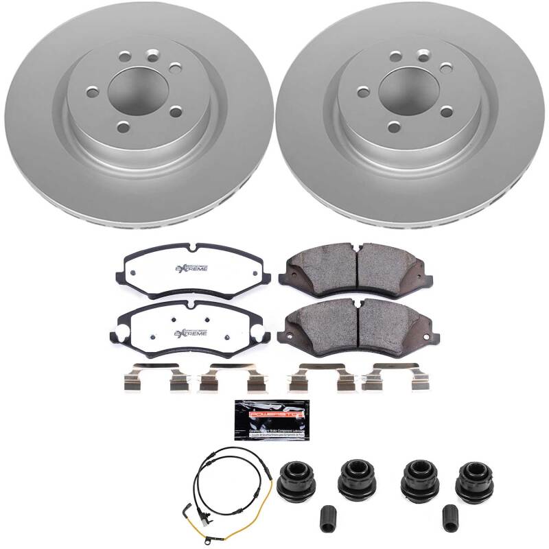 Land Rover Discovery Brake Kit - Front - PowerStop - Z36 Coated Truck & Tow - 2017