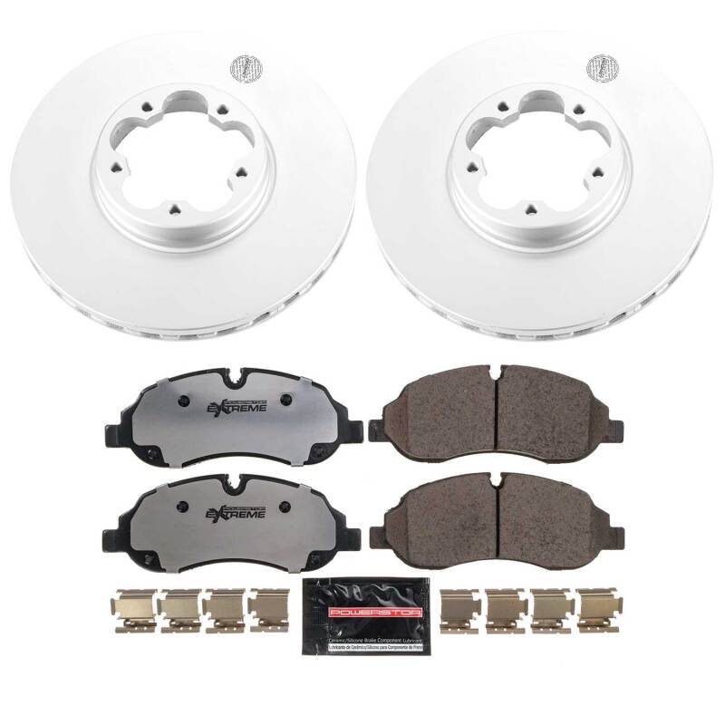 Ford Transit-350 HD Brake Kit - Front - PowerStop - Z36 Coated Truck & Tow - `15-`19