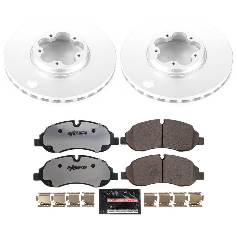 Ford Transit-150 Brake Kit - Front - PowerStop - Z36 Coated Truck & Tow - `15-`19