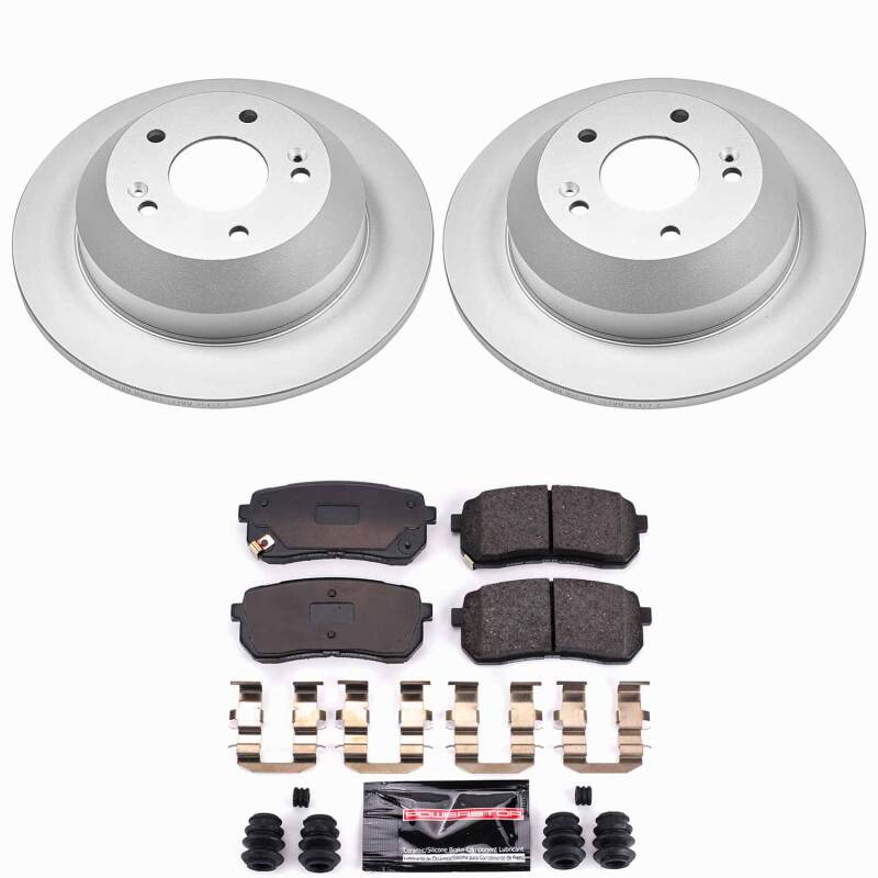 Kia Sedona Brake Kit - Rear - PowerStop - Z23 Coated - `15-`21