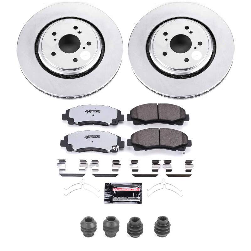 Acura TLX Brake Kit - Front - PowerStop - Z36 Coated Truck & Tow - `15-`20