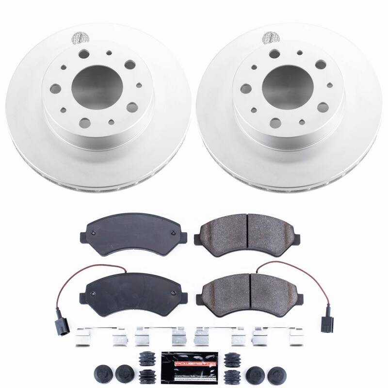 Ram ProMaster 1500 Brake Kit - Front - PowerStop - Z23 Evolution Coated - `14-`21