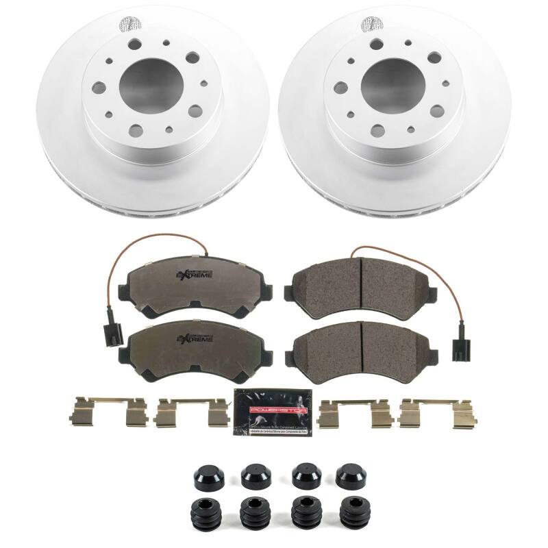 Ram ProMaster 1500 Brake Kit - Front - PowerStop - Z36 Coated Truck & Tow - `14-`21