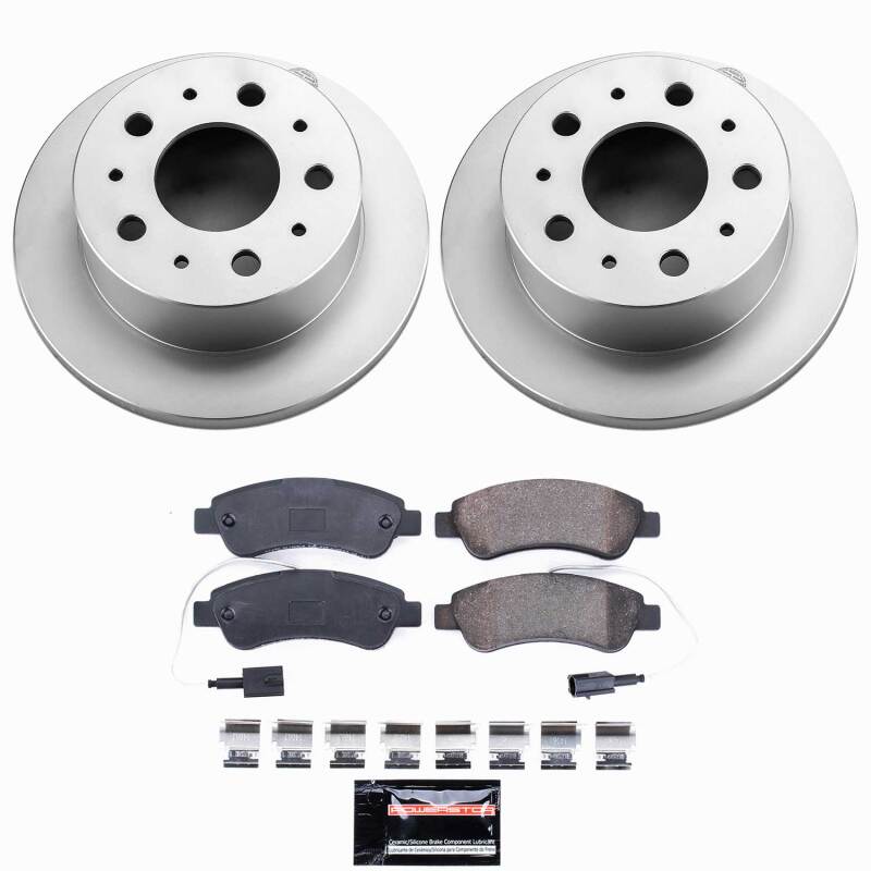 Ram ProMaster 1500 Brake Kit - Rear - PowerStop - Z23 Coated + Evolution D&S - `14-`21