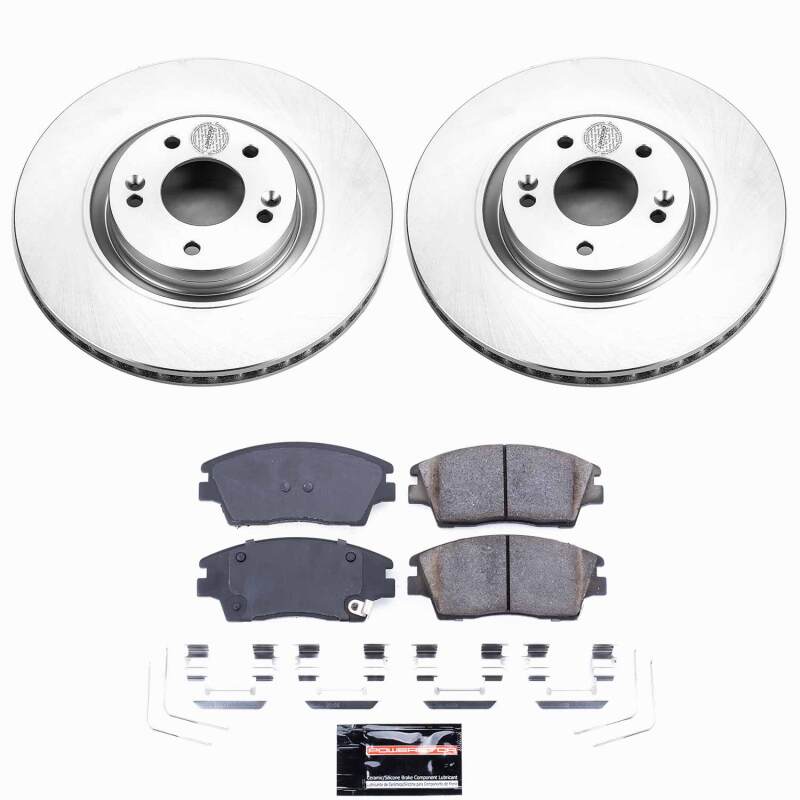 Kia Sportage Brake Kit - Front - PowerStop - Z23 Coated - `17-`22