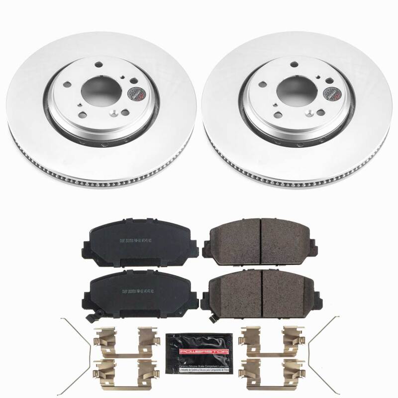 Acura ILX Brake Kit - Front - PowerStop - Z23 Coated - `17-`22