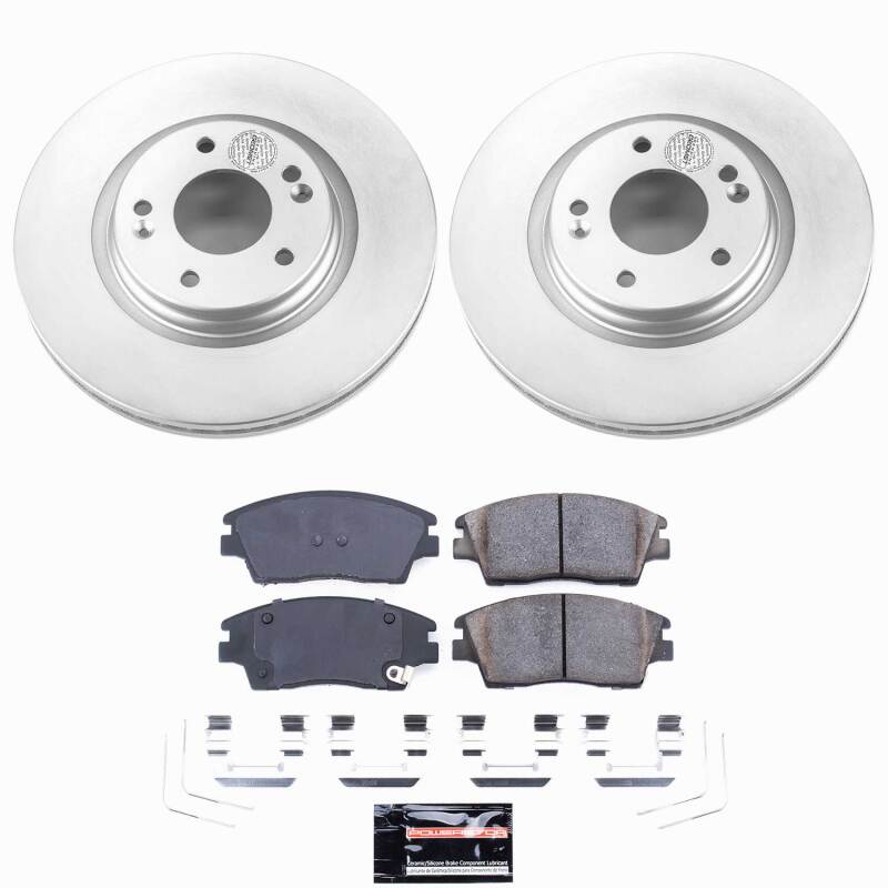 Hyundai Elantra Brake Kit - Front - PowerStop - Z23 Evolution Coated - `17-`20
