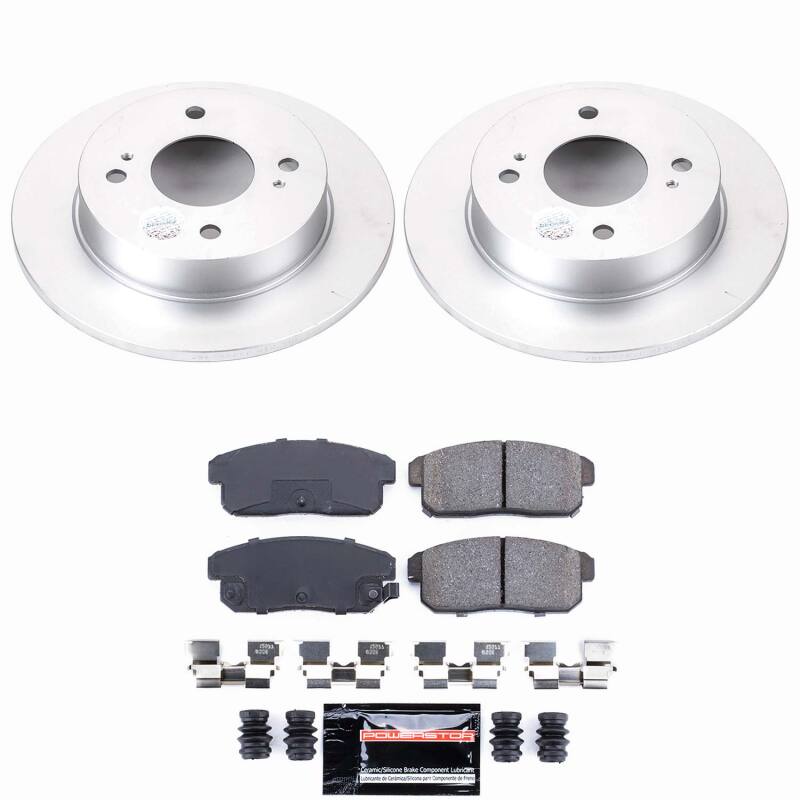 Infiniti G20 Brake Kit - Rear - PowerStop - Z23 Evolution Coated - `01-`02