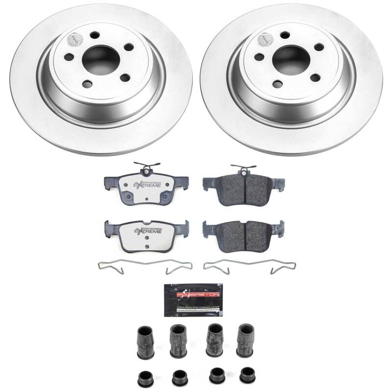 Ford Edge Brake Kit - Rear - PowerStop - Z36 Coated Truck & Tow - `15-`21