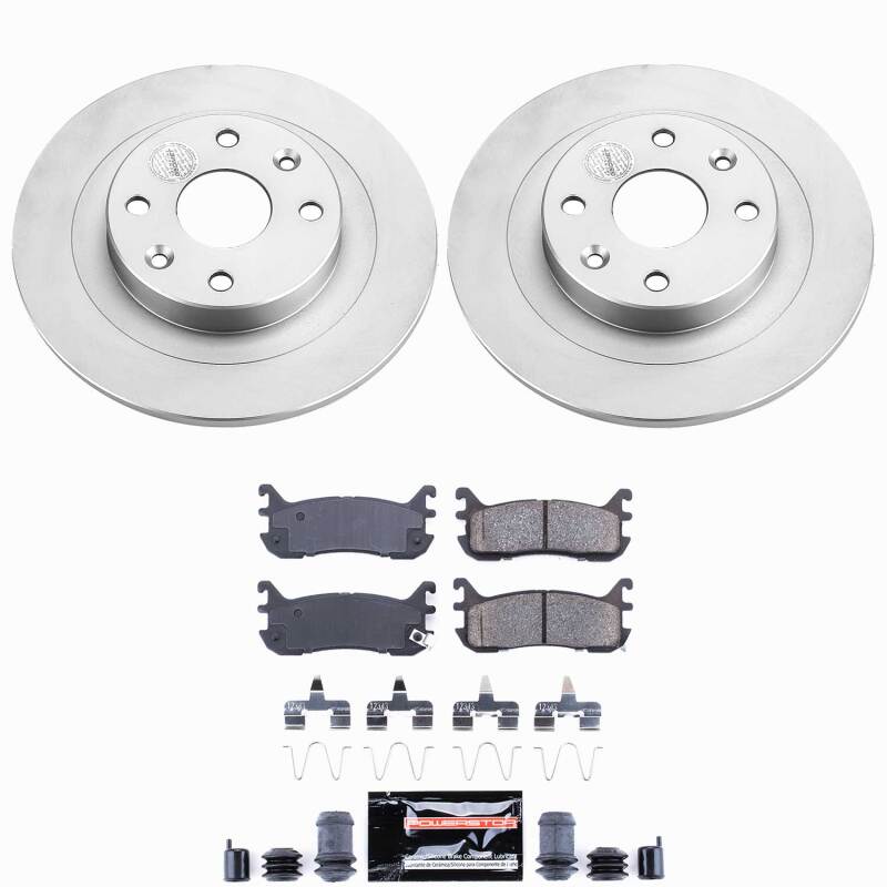 Ford Escort Brake Kit - Rear - PowerStop - Z23 Coated - `97-`03