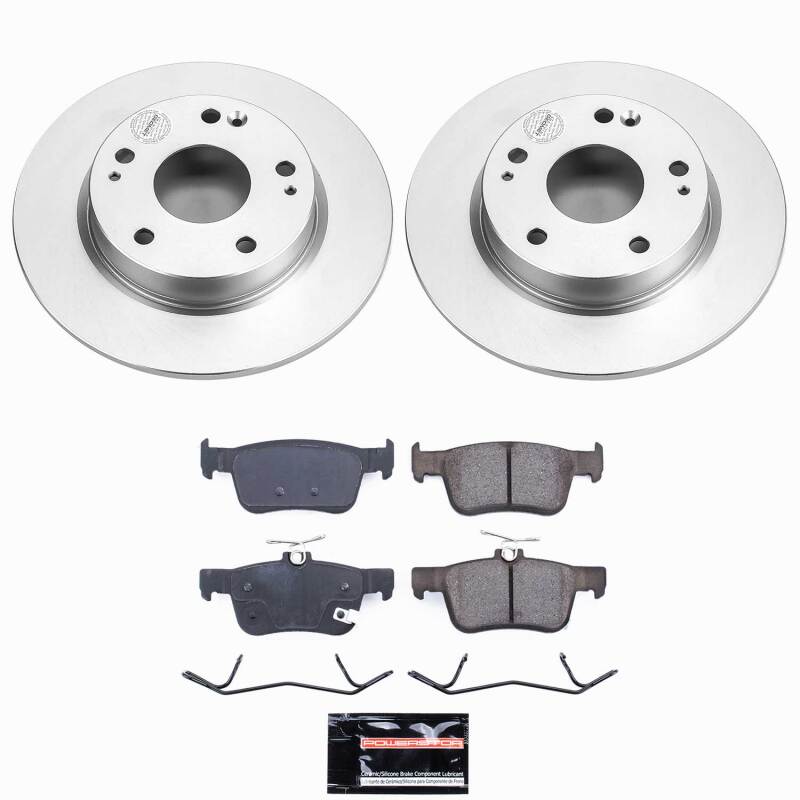 Honda Civic Brake Kit - Rear - PowerStop - Z23 Evolution Coated - `16-`25