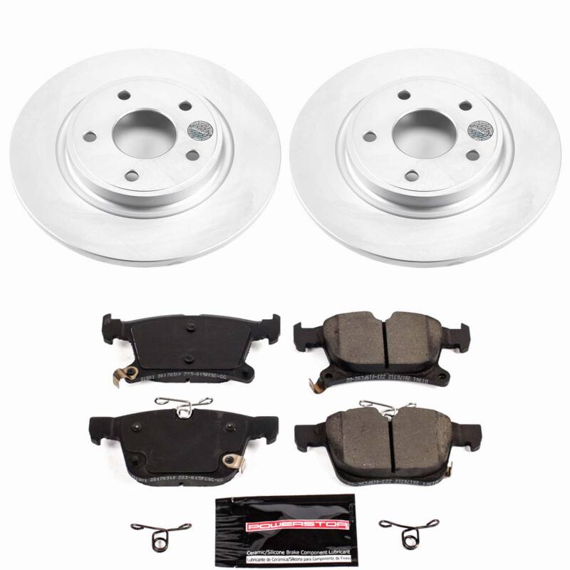 Chrysler Pacifica Brake Kit - Rear - PowerStop - Z23 Evolution Coated - `17-`25