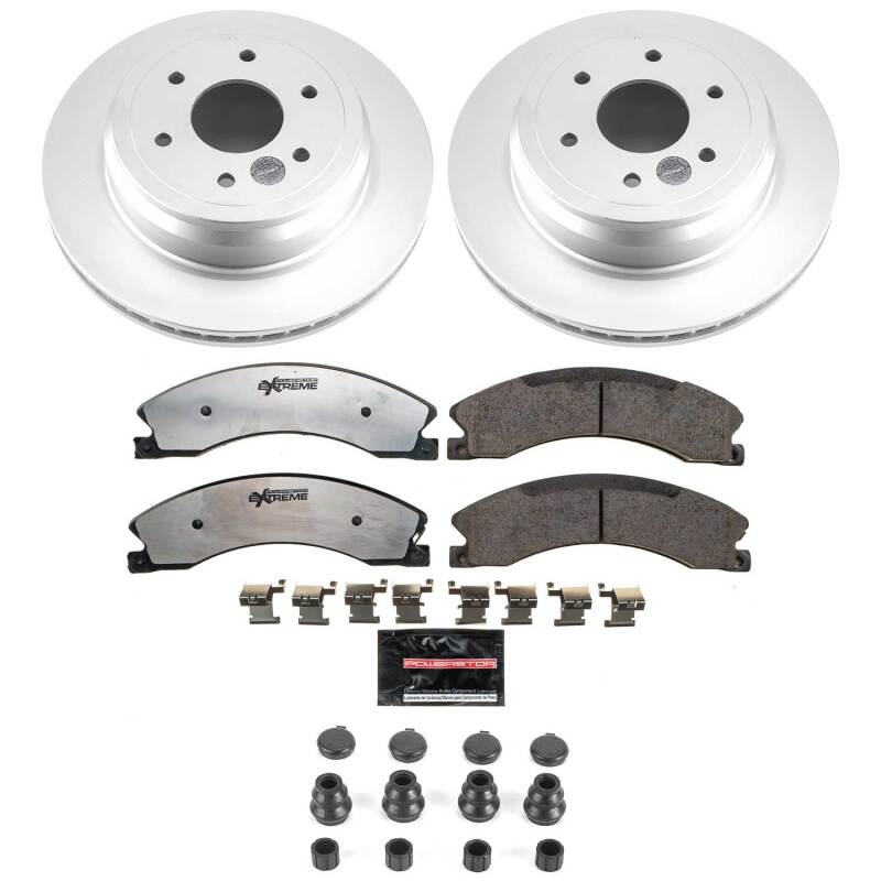 Nissan TITAN XD Brake Kit - Rear - PowerStop - Z36 Coated Truck & Tow - `16-`24