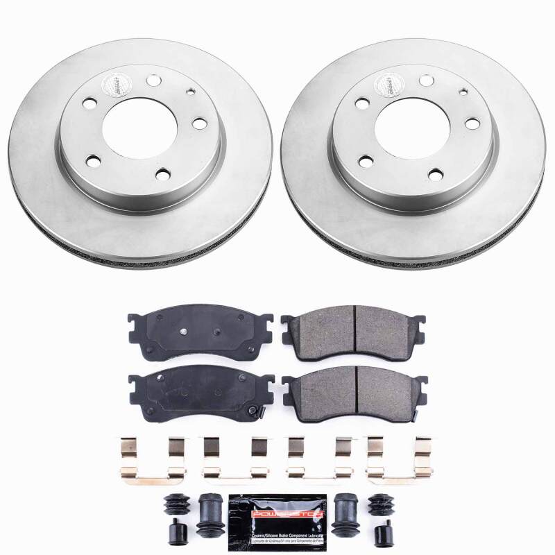 Mazda Protege Brake Kit - Front - PowerStop - Z23 Coated - `01-`03