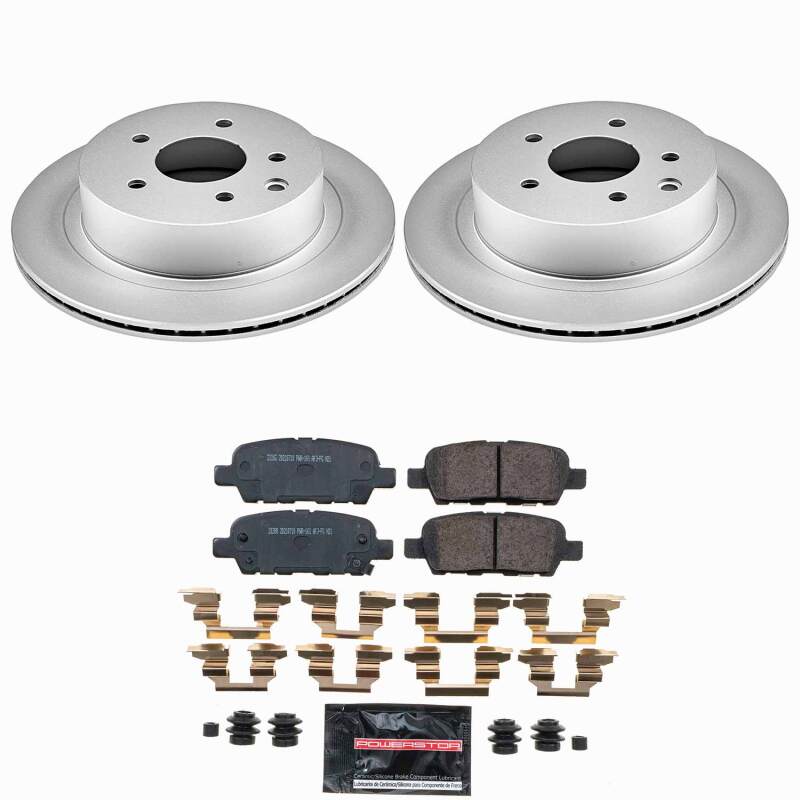 Nissan Juke Brake Kit - Rear - PowerStop - Z23 Evolution Coated - `14-`17
