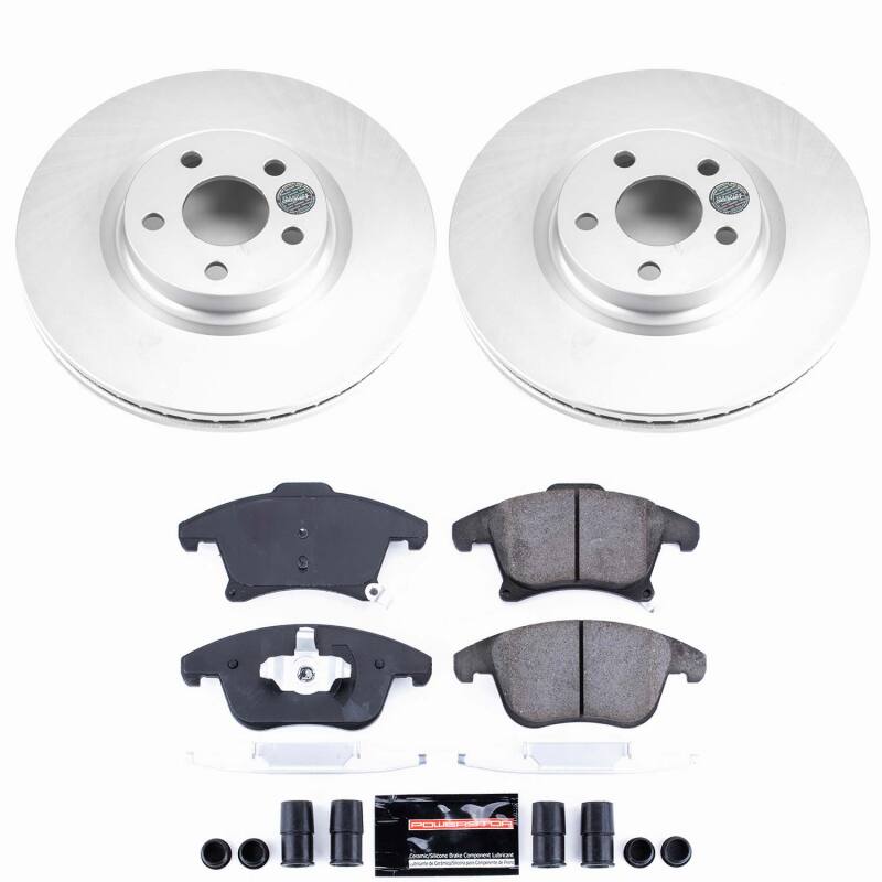 Lincoln MKZ Brake Kit - Front - PowerStop - Z23 Coated - `17-`20