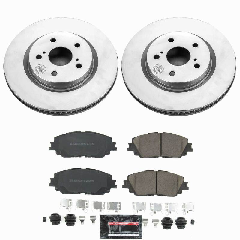 Lexus ES250 Brake Kit - Front - PowerStop - Z23 Coated - `21-`24