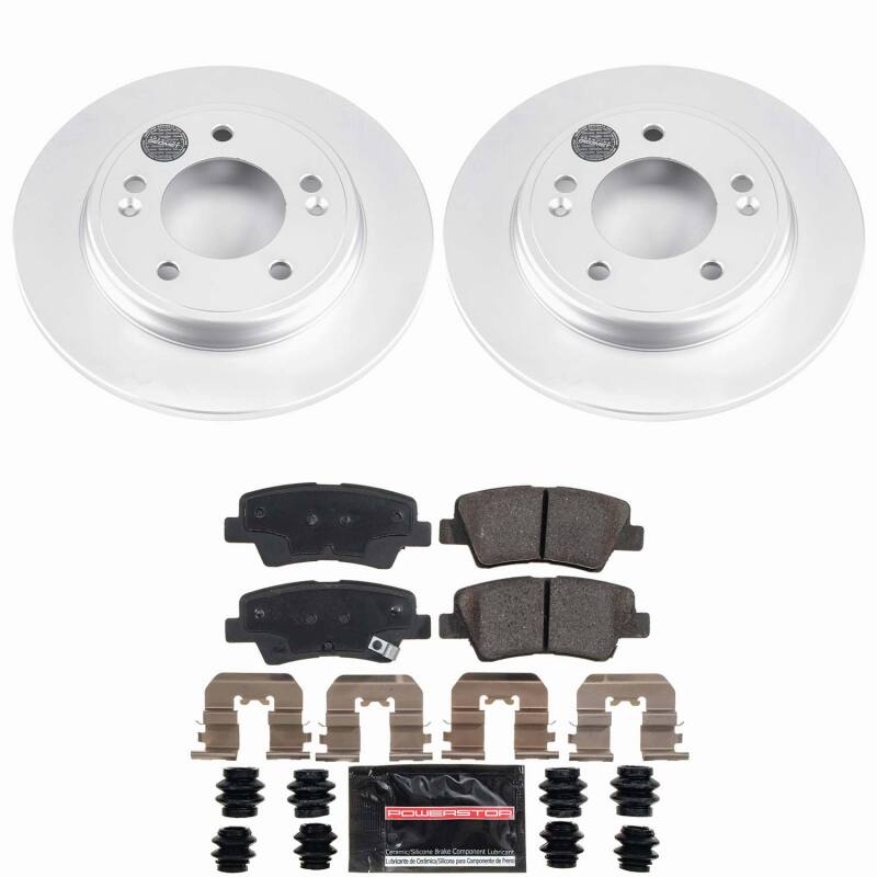 Hyundai Elantra Brake Kit - Rear - PowerStop - Z23 Coated - `17-`20