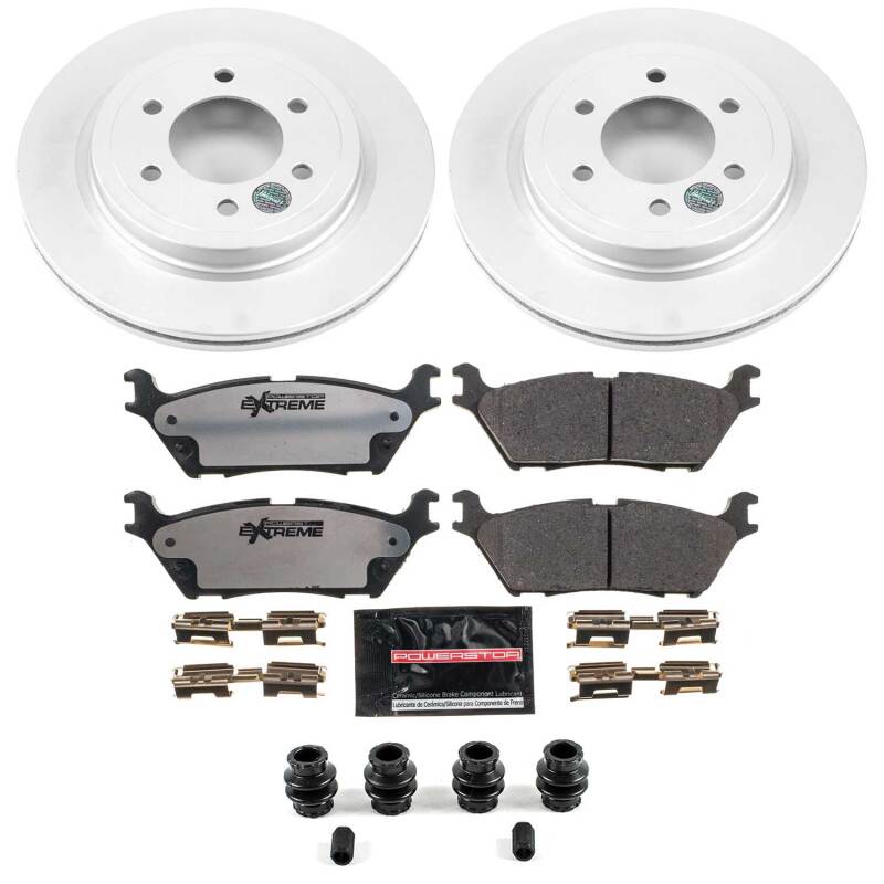 Ford Expedition Brake Kit - Rear - PowerStop - Z36 Coated Truck & Tow - `18-`21