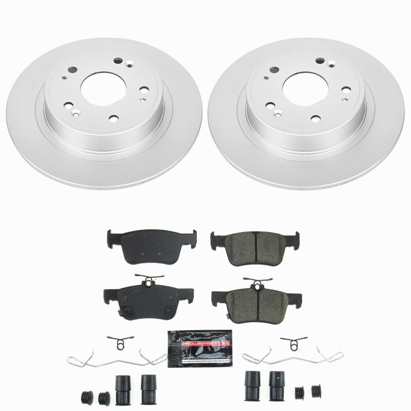 Honda Accord Brake Kit - Rear - PowerStop - Z23 Coated - `18-`25
