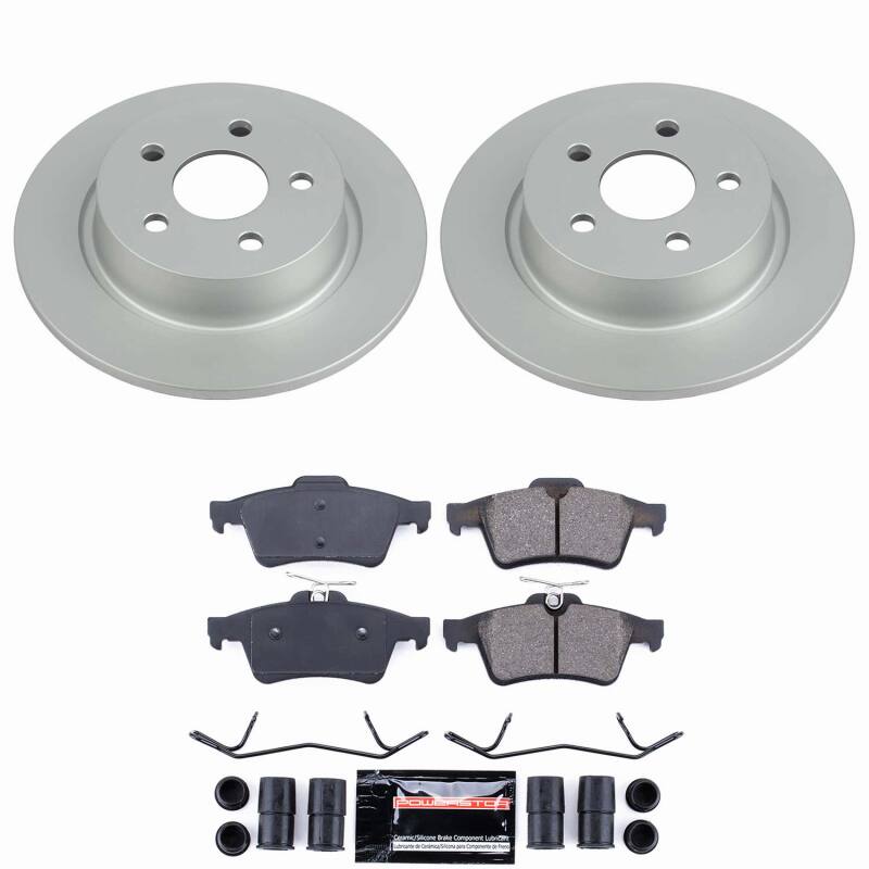 Ford Transit Connect Brake Kit - Rear - PowerStop - Z23 Evolution Coated - `18-`23