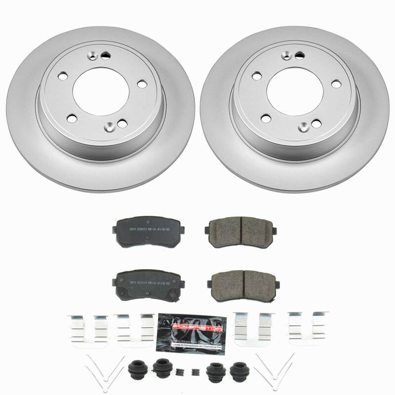 Hyundai Kona Brake Kit - Rear - PowerStop - Z23 Coated - `18-`23