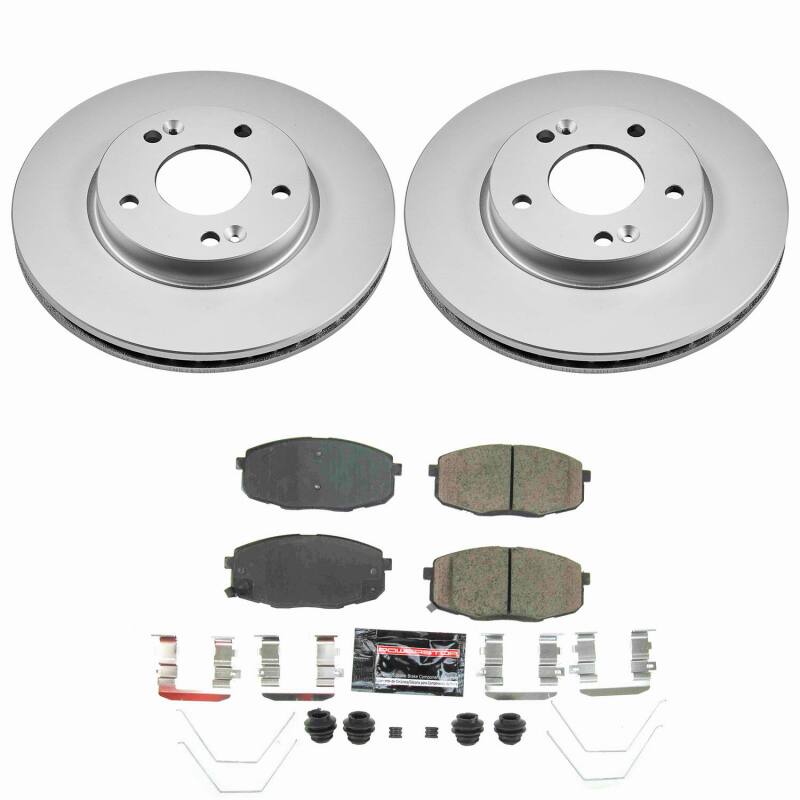 Hyundai Kona Brake Kit - Front - PowerStop - Z23 Coated - `18-`23