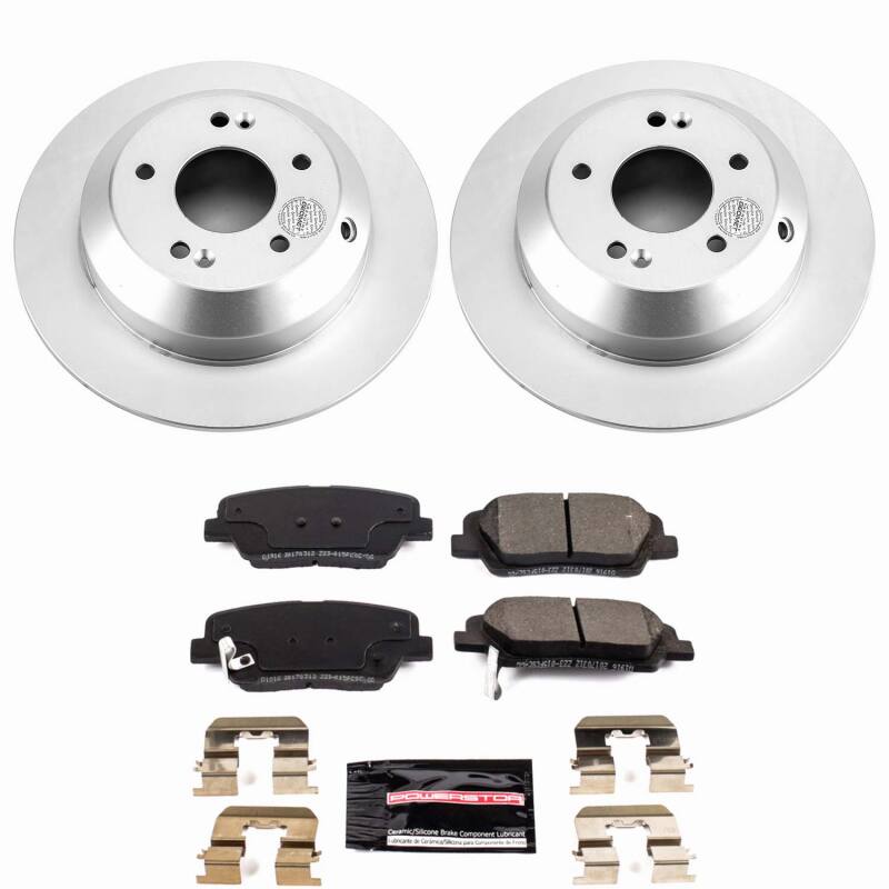 Hyundai Santa Fe XL Brake Kit - Rear - PowerStop - Z23 Coated - 2019