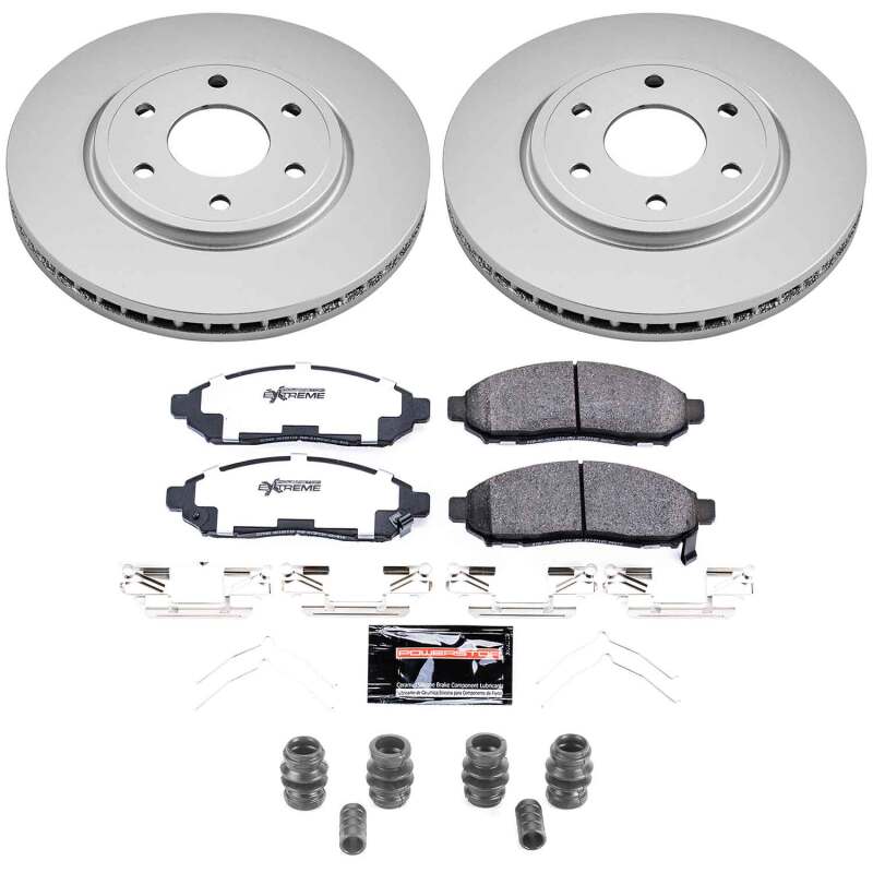 Nissan Frontier Brake Kit - Front - PowerStop - Z36 Coated Truck & Tow - `16-`19