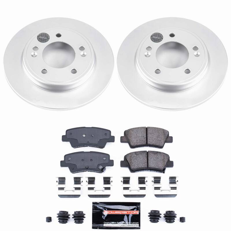 Hyundai Veloster Brake Kit - Rear - PowerStop - Z23 Coated - `19-`21