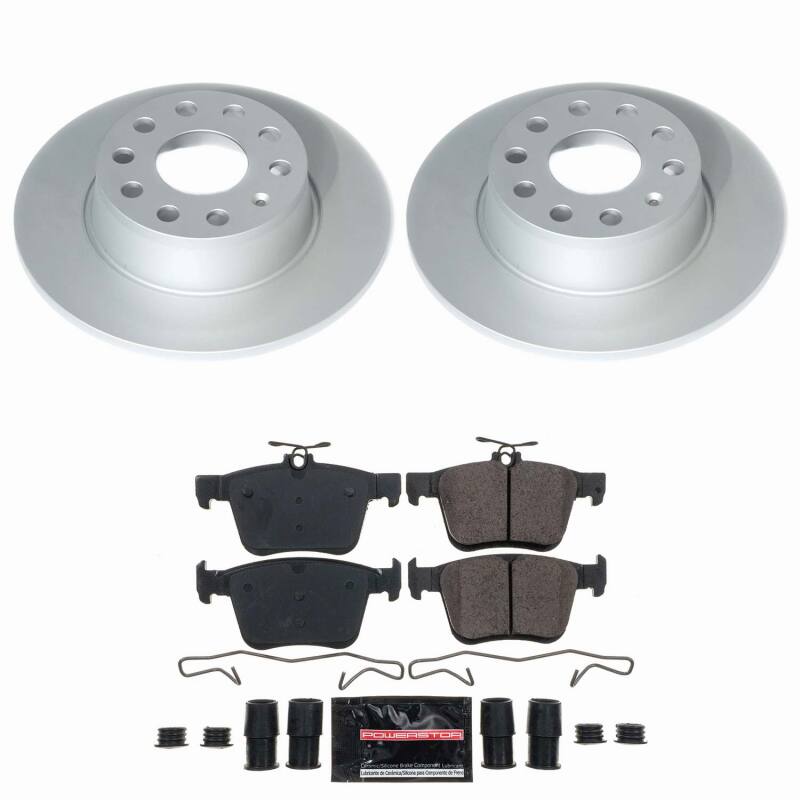 Volkswagen Jetta Brake Kit - Rear - PowerStop - Z23 Coated - `19-`24