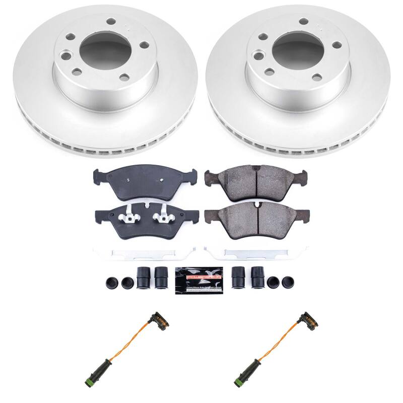 Mercedes-Benz G55 AMG Brake Kit - Front - PowerStop - Z23 Evolution Coated Rotors + Pads - `05-`10