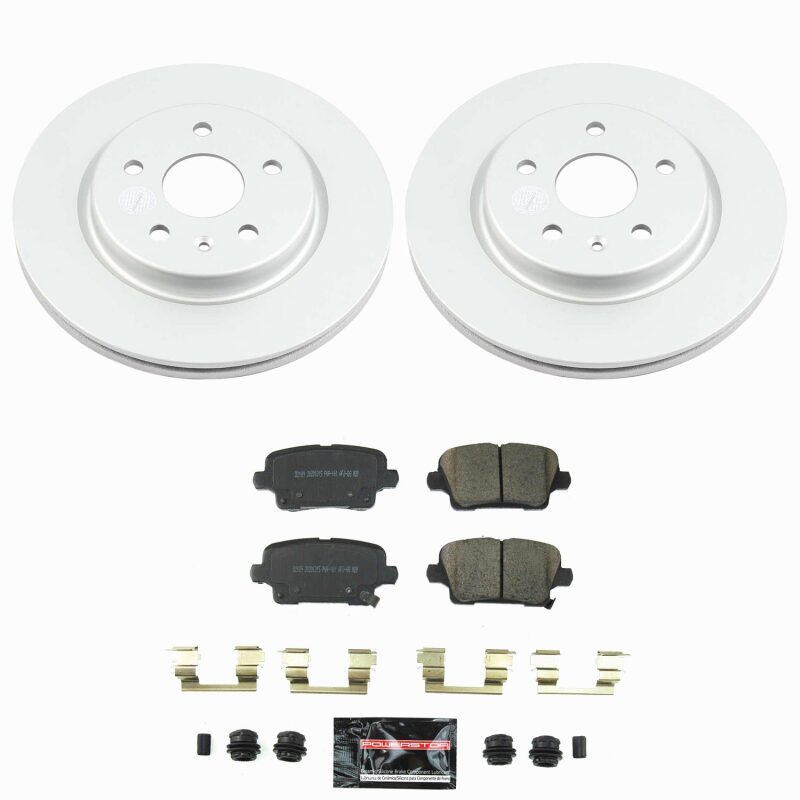 Buick Envision Brake Kit - Rear - PowerStop - Z23 Coated - `21-`24