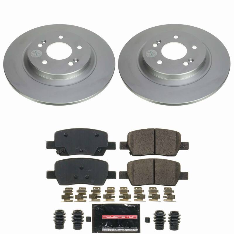 Hyundai Santa Fe Brake Kit - Rear - PowerStop - Z23 Coated - `21-`26