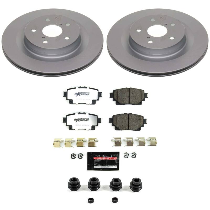 Toyota RAV4 Brake Kit - Rear - PowerStop - Z36 Coated Truck & Tow - 2025+