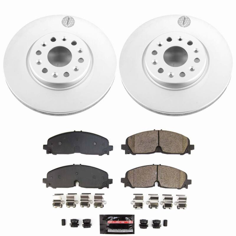 Buick Enclave Brake Kit - Front - PowerStop - Z23 Coated - `20-`24
