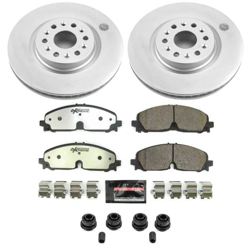 Buick Enclave Brake Kit - Front - PowerStop - Z36 Coated Truck & Tow - 2020