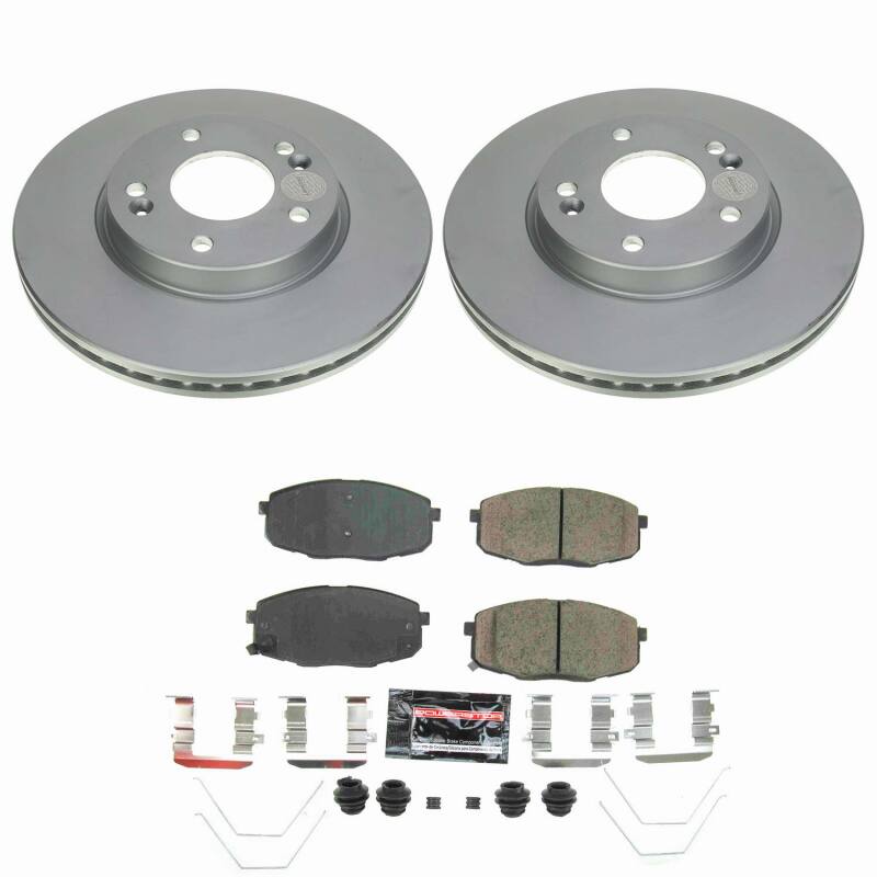 Kia Forte Brake Kit - Front - PowerStop - Z23 Evolution Coated - `19-`24